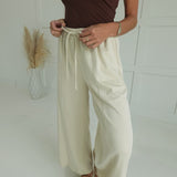 Staying Put Casual Pants - Stone