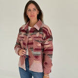 The Tribe Jacket - Burgundy Multi