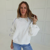 Sofia Piped Pullover