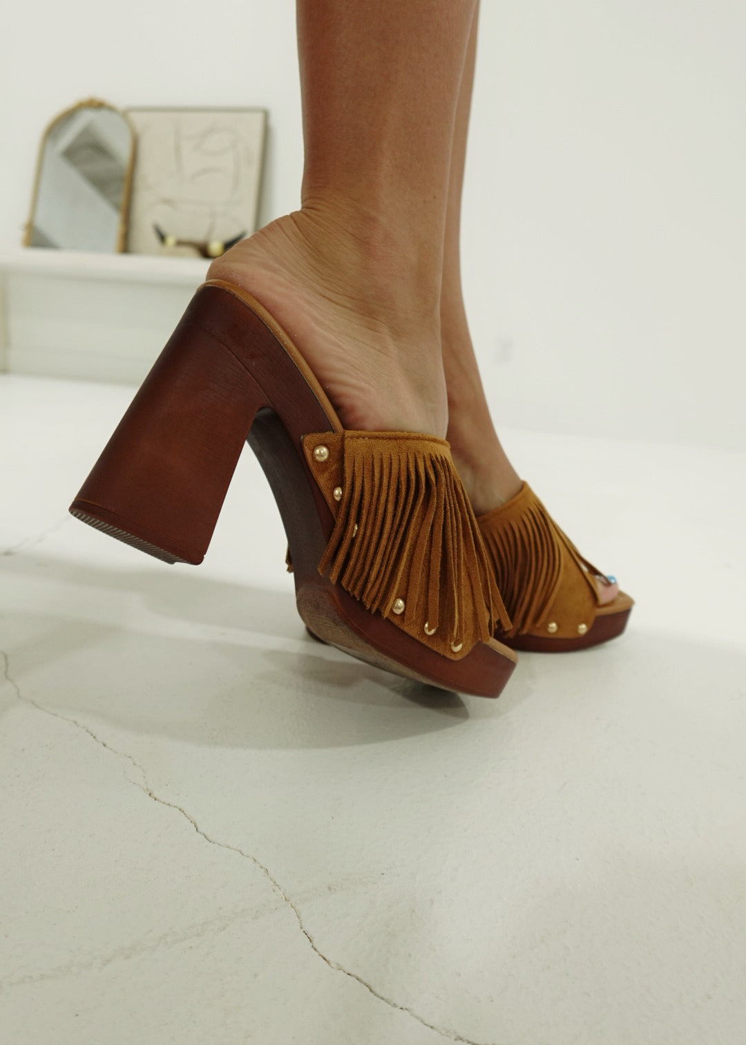 Bella Fringe Heel