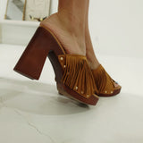 Bella Fringe Heel