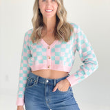 Party Jumping Cardi - Pink/Mint