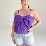 Bow Down Cami Top - Purple