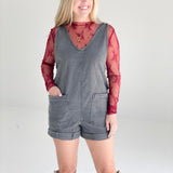 Keep To Myself Romper - Ash Black