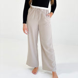 Ali Boxer Straight Pants - Light Taupe