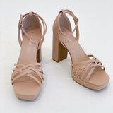 Strapped Out Heel - Nude