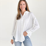 Lawless Pinstripe Blouse - White