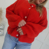 Love Notes Cardi - Scarlet