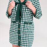 Cressida Houndstooth Dress