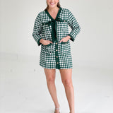 Cressida Houndstooth Dress