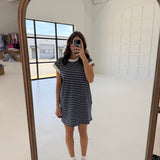 Agenda Is Comfort Dress - Navy