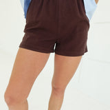 Borrower Tencel Shorts - Choco