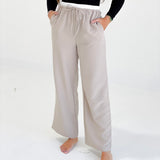 Ali Boxer Straight Pants - Light Taupe