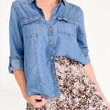 Susie Chambray Top