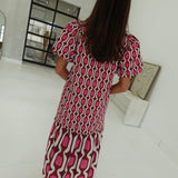 Syd Midi Dress - Berry
