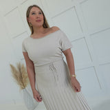 Taupe This Moment Midi Dress