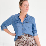 Susie Chambray Top