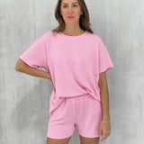 Waverly Ribbed Set - Pink