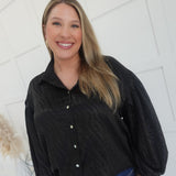 Pride of Me Blouse - Black