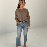 Cooling Down Lightweight Sweater - Mocha