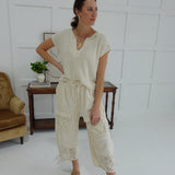 Affirmative Crochet Mix Pants