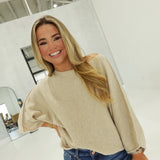 Loren One-Shoulder Top - Oatmeal