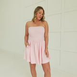 Fritzer Mini Dress - Soft Pink