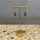 Chain Sunburst Earrings