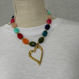 I Heart You Beaded Necklace