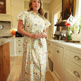 Fields of Florals Midi Dress - Off White