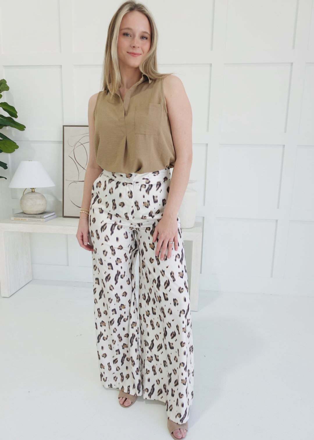 Nance Leopard Print Pants