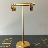 Multicolor Baguette Huggies