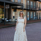 Staying Centered Midi Dress - Ivory