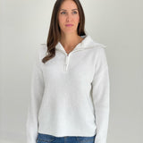 Truce Half Zip Sweater - Ivory