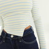 Kat Striped Top - Butter