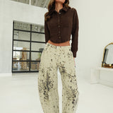 Rita Snow Leopard Jeans