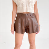 Gabby Leather Shorts