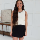 Monica Knit Top - Ivory