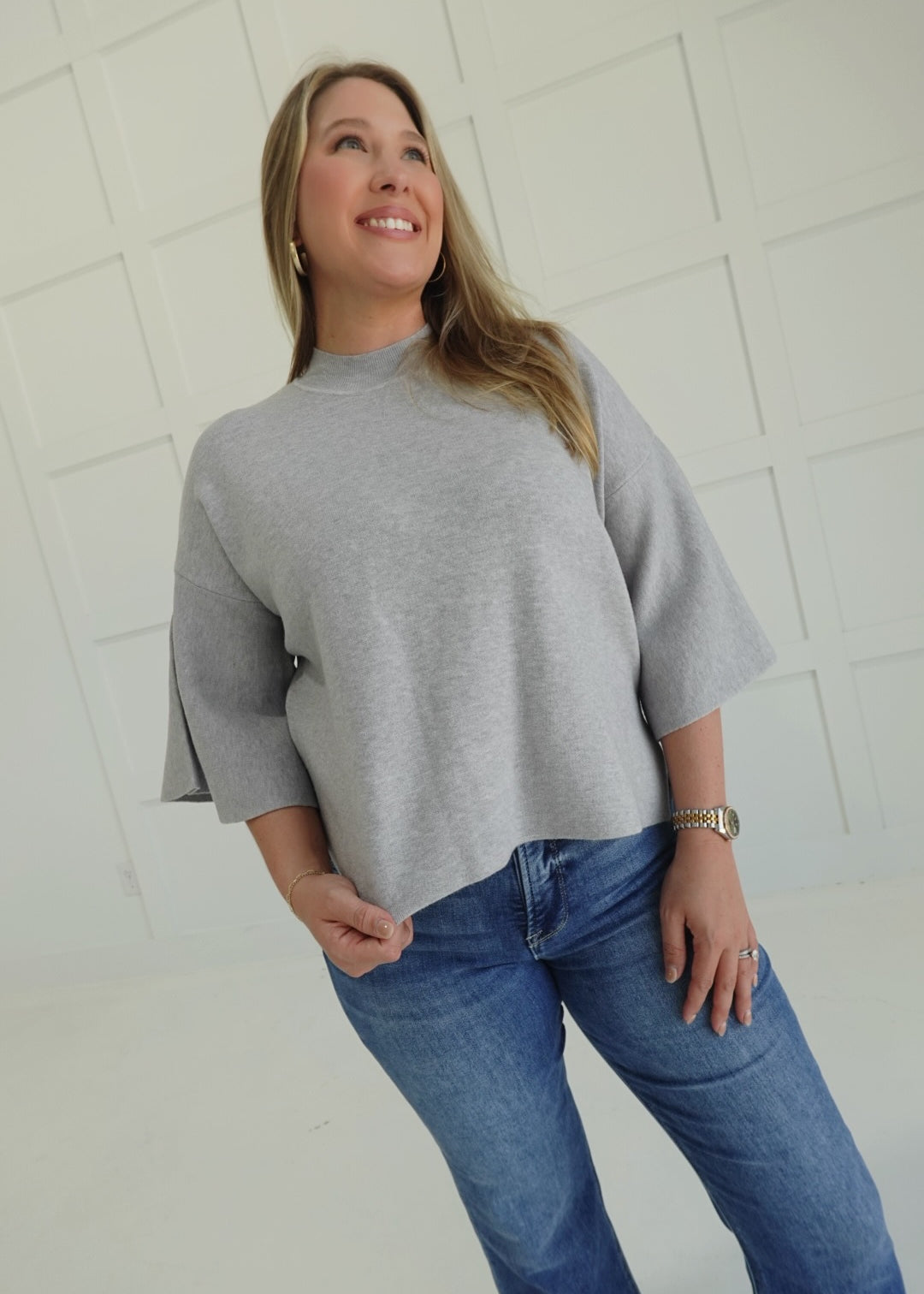 Belles Dowry Sweater - Heather Grey