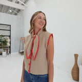 Oh So Proper Sweater - Mocha Red