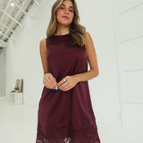 Love Letters Mini Dress - Burgundy