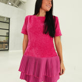 Carney Mini Dress - Hot Pink