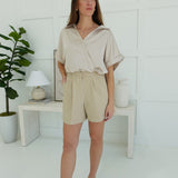 Gamblet Top - Beige