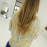 Shimmy Metallic Blouse