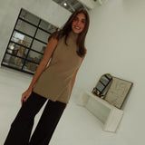 Melva Sweater Top - Mocha