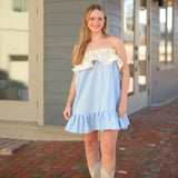 Shelton Mini Dress - Blue