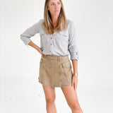 Cinna Washed Cargo Skort