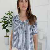 Savannah Spring Top - Navy