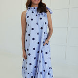 Prim + Proper Midi Dress - Blue