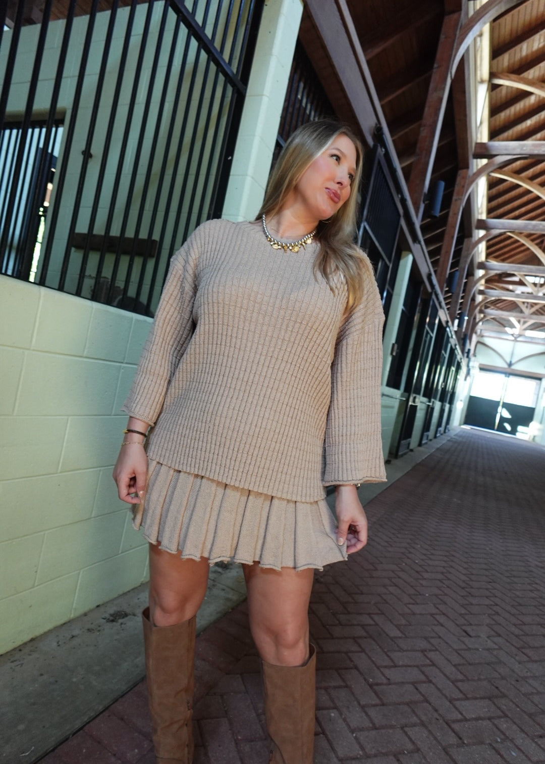 It Clicks Pleated Skort Set